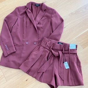 Express 2-piece set blazer/shorts